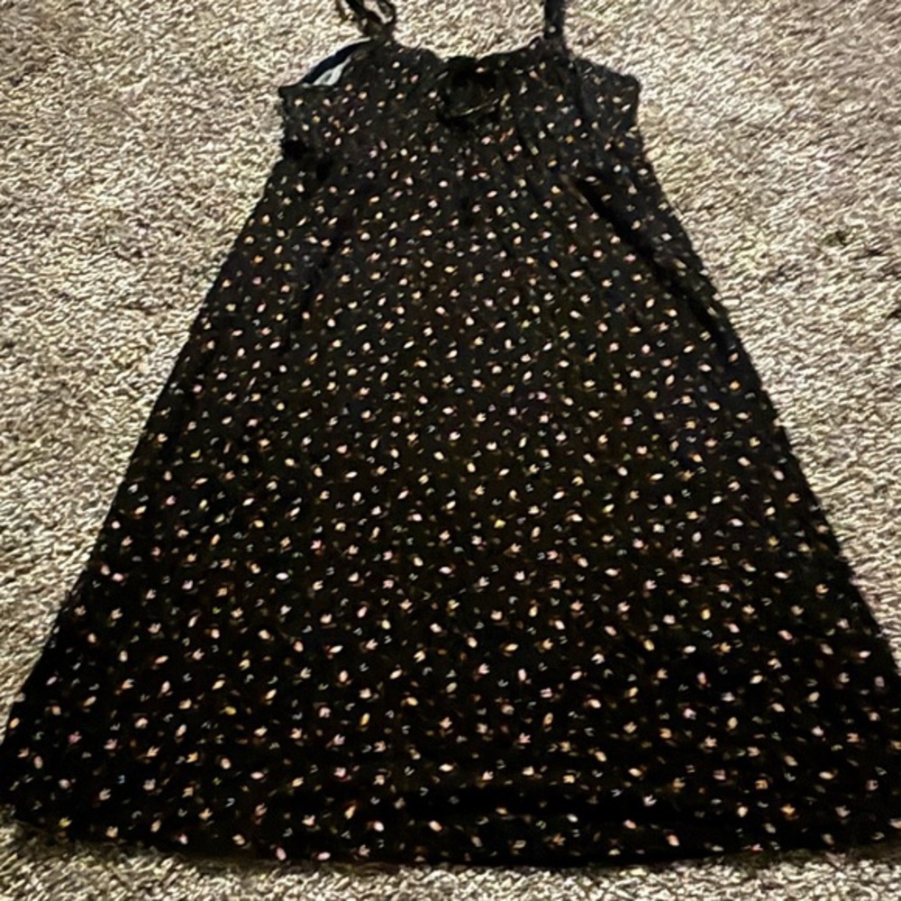 Billabong black with pink Floral sundress size small